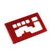 Carbon Fiber Gear Shifter Panel Cover Trim For Dodge Journey 2009-10 Type A Red