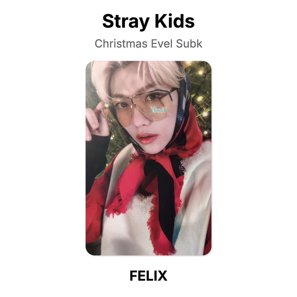 Stray Kids Christmas Evel Subk Official Photocard