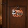 Book Read Counter Halloween Ghost Pumpkin Reading Tracker Wooden Hanging Sign Sliding