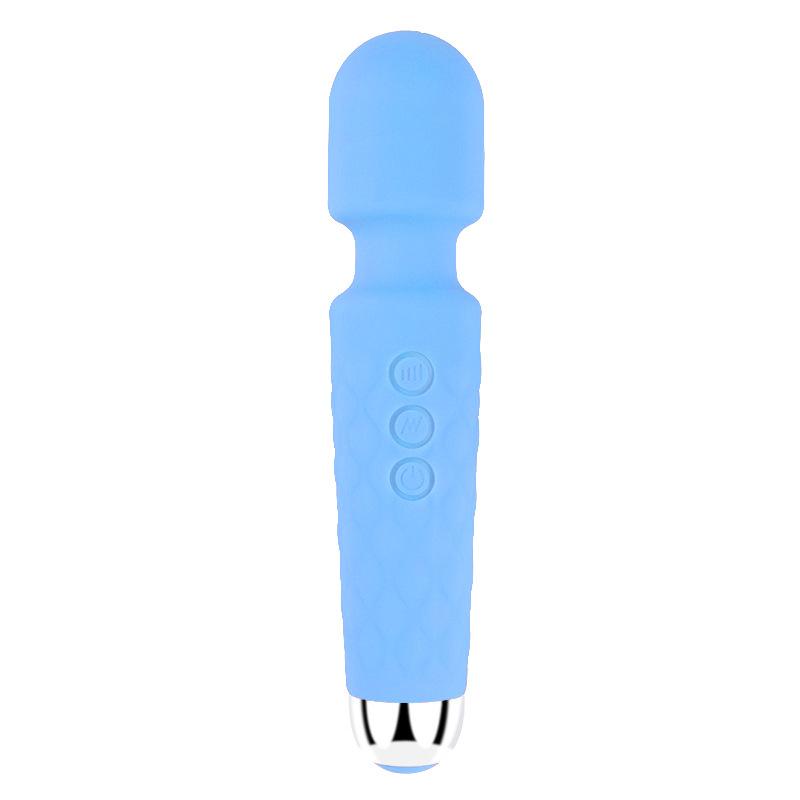 Women's 20-frequency Rechargeable Silicone Vibrating Av Stick Female Sex Toys Flirting and Masturbating Equipment