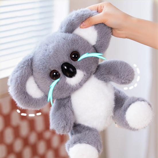 Realistic Koala Plush Doll Huggable Stuffed Animal Sleeping Pose Koala Plushie Emotional Comfort Companion for Children