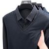 Long Sleeve Polo Men's Winter Minimalist Casual Versatile Loose Fit T-Shirt