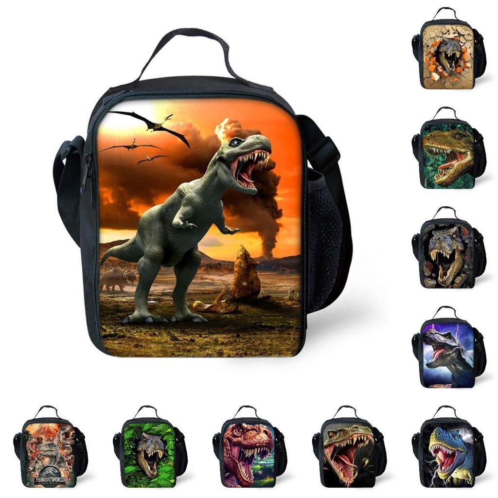 Jurassic World Dinosaur Lunch Bag Insulated Thermal Cooler For Students And Picnics