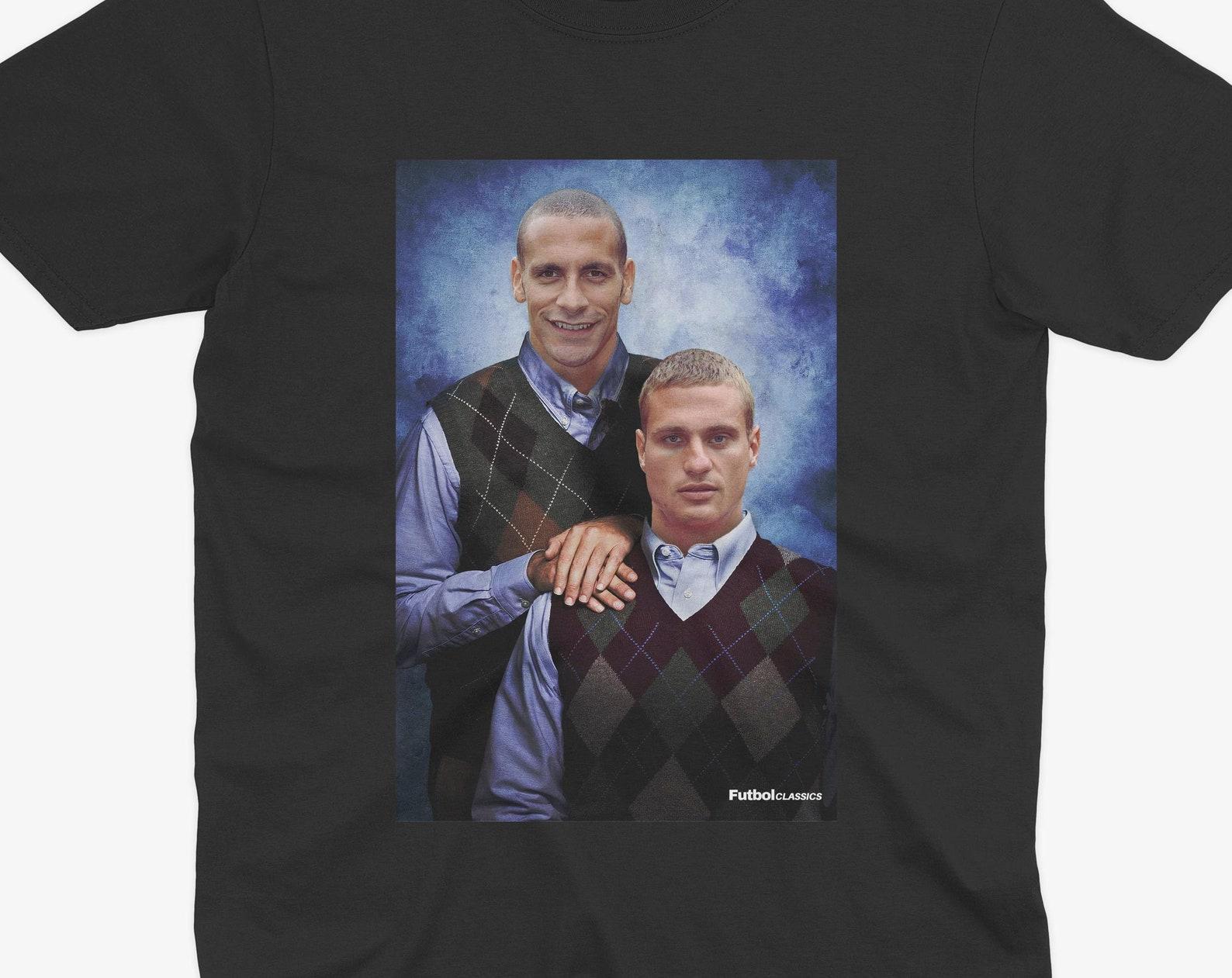 Rio Ferdinand & Namanja Vidic T Shirt | Manchester United T Shirt | Man UTD Fan | Man United Gift | Ferguson and Rooney M
