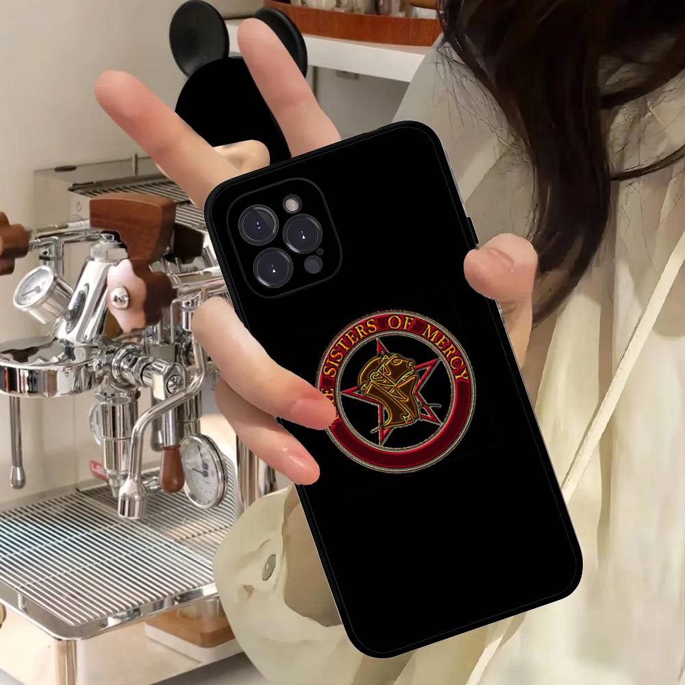 The Sisters Of Mercy Band Phone Case For IPhone 17 Air 16 15 14 Plus 13 12 Mini 11 Pro Max Black Cover