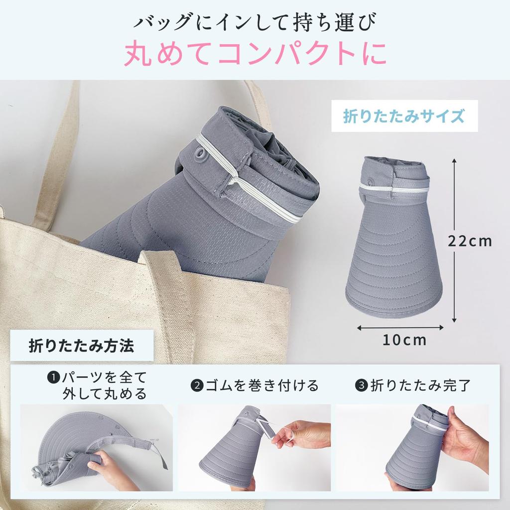 Sun Visor for UV Face Neck Sun Stylish Casquette Free [TEEN KEEP] Women, 99.9% Protection, Cover, Cover, 4-Way Design, Protection, UPF50+, Men's Hat,