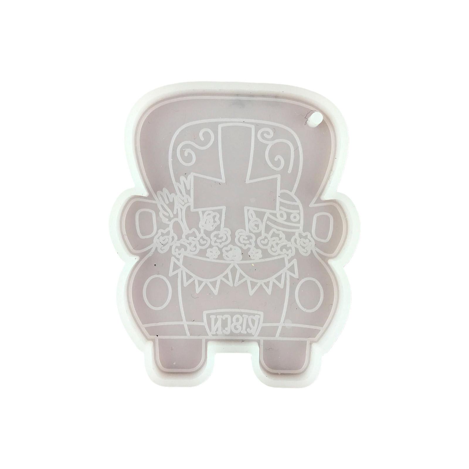 

Брелок із пасхальним гномом, форма з епоксидної смоли, брелок, підвіска, силіконова форма, інструмент для виготовлення ювелірних виробів своїми руками 2