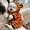 Warm Fce Lined Autumn Winter Dog Clothes Tiger Transformation Suit for Bichon Pomeranian I Fold S Four Legged Suit