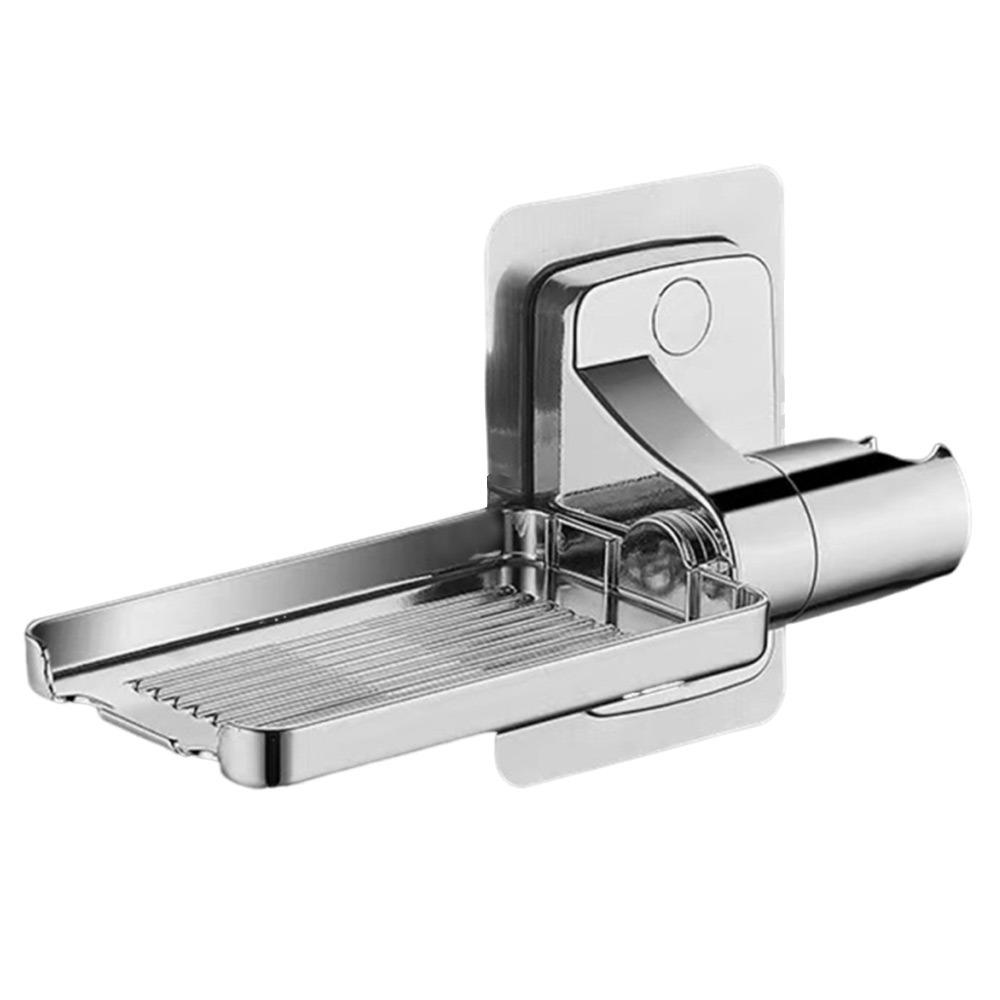 Wall Mounted Shower Head Holder Self-adhesive Storage Drain Rack  Bathroom Accessories