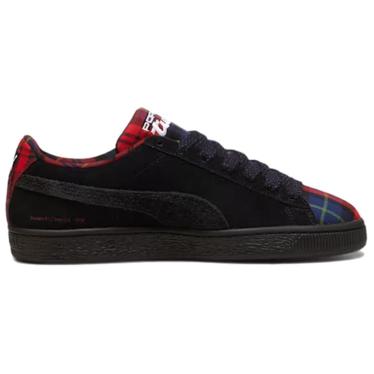 Porsche Legacy X Puma Suede Classic Tartan - Black Unisex Sneakers Redmazing 308417-02