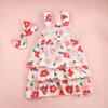 1 sada Pet Dress Měkký Pohodlný vrstvený design Bez rukávů Citronový potisk Denní nošení
