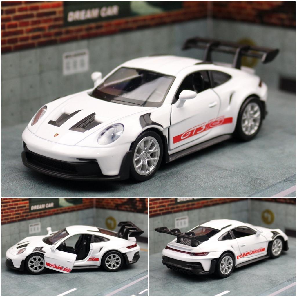 1:36 Porsche 911 992 GT3 RS Alloy Track Racing Car Model Diecast Metal Sports Car Vehicles Model Simulation Collection Kids Gift