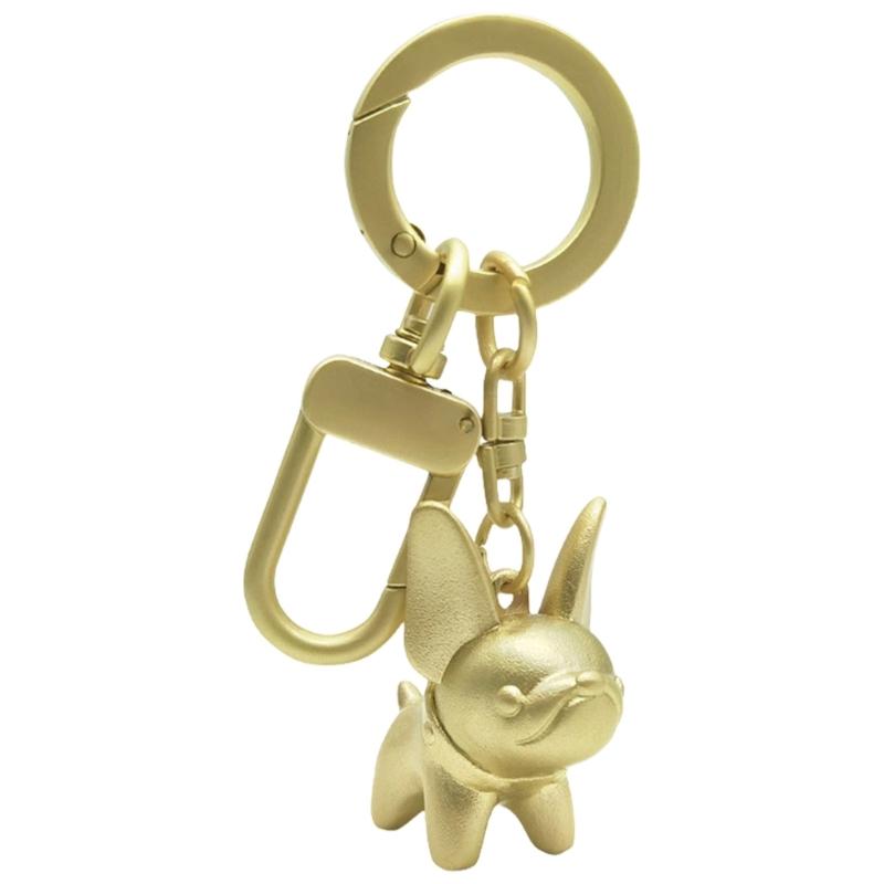 

Dog Shape Keyrings Delicate Key Holder Elegant Key Jewelry Metal Texture Unique Key Ornament Suitable for Everyday золотой