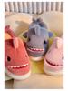 Children's Anti-Slip Cartoon Shark Slippers – Comfortable, Warm Cotton Parent-Child Slippers for Girls