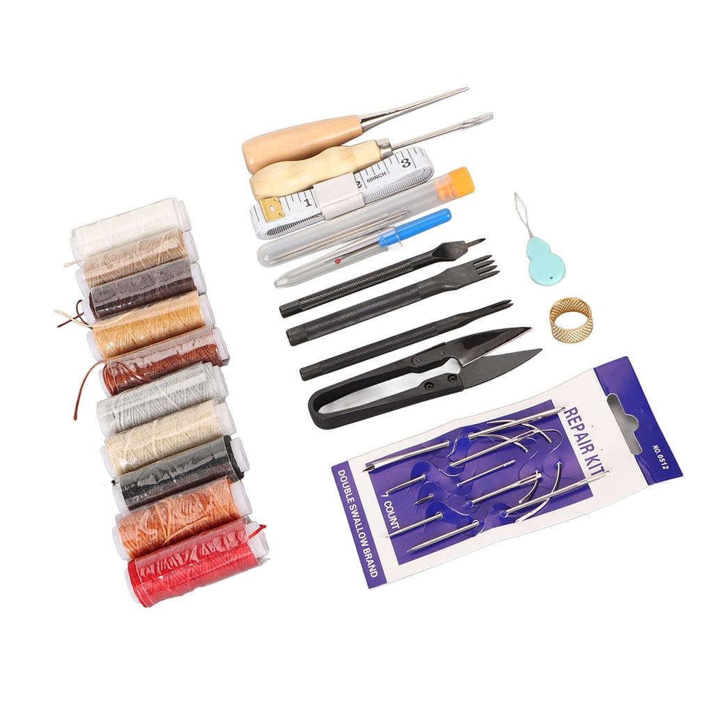 Leather Sewing Kit Leather Working Tools Multipurpose Leather Sewing Accessories for DIY Craft