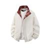 Men's Trendy Versatile Hooded Jacket - Spring/Autumn 2026, Color Block, Korean Style Casual Top