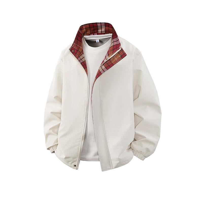 Men's Trendy Versatile Hooded Jacket - Spring/Autumn 2026, Color Block, Korean Style Casual Top
