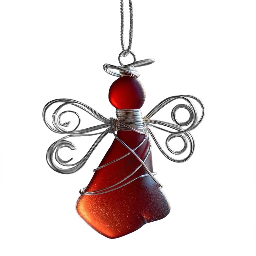 Meeresglas Engel-Baumschmuck Nachdenkliches Einzigartiges Geschenk Geschenk für Lieben