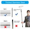 Adjustable Stainless Steel Paint Roller Set Long Household Wall Painting Tool Extendable Roller Poles Easy to Use