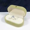 Desktop Jewelry Organizer Metal Gift Anti-Scratch Lining Velvet Box Case Pearl with Golden Box