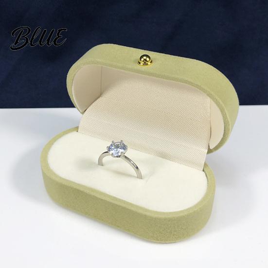 Desktop Jewelry Organizer Metal Gift Anti-Scratch Lining Velvet Box Case Pearl with Golden Box