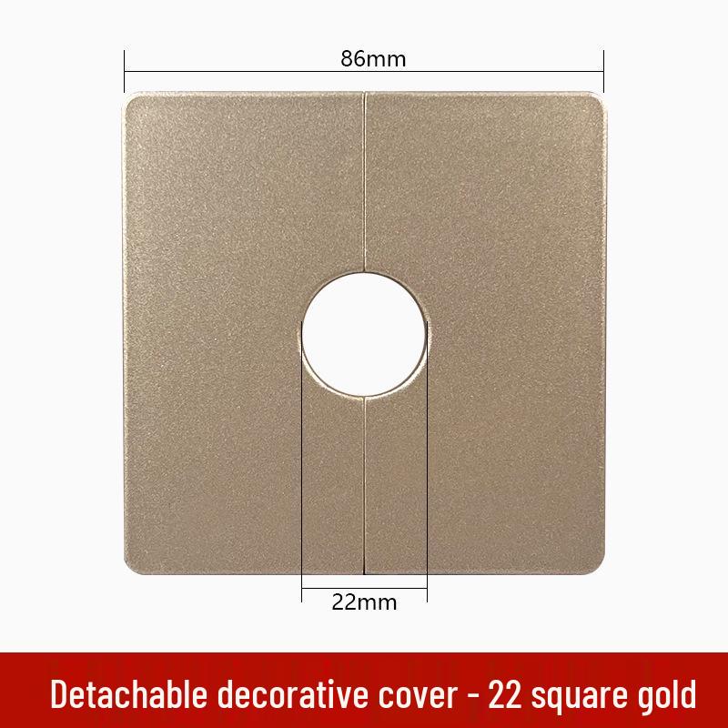 Square Detachable Cable Hole Cover Plate – Adhesive Decorative Wall Plug with Buckle for TV.