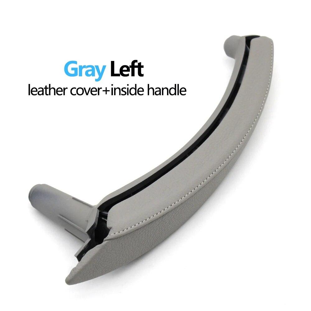 LHD RHD Interior Passenger Doors Pull Handle with Leather Outer Cover For BMW X5 X6 E70 E71 E72