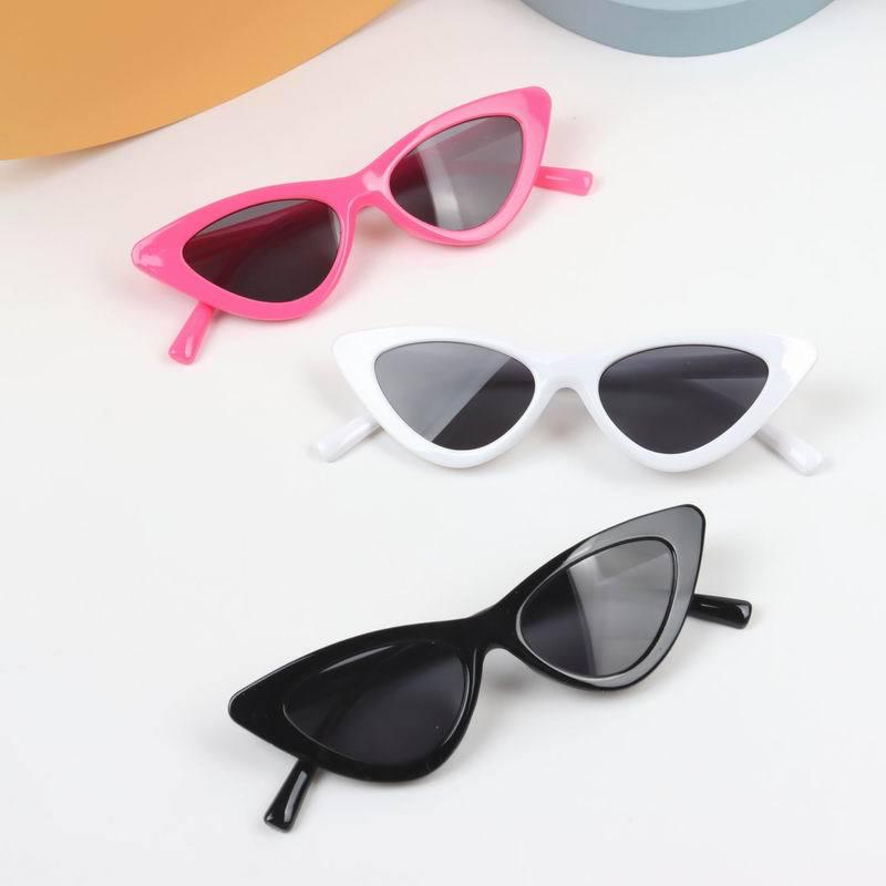 Lunettes de soleil tendance œil de chat pour enfants – Verres légèrement teintés, Style européen et américain à la mode