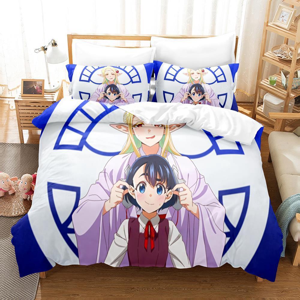 Koito Koganei Elda Bedding Set Single Twin Full Queen King Size Bed Set Adult Kid Bedroom Duvet Cover Sets Anime Bed Sheet Set