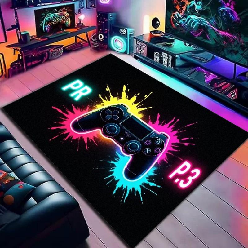 Gaming Console Carpet, Soft And Noise-Reducing Gaming Room Floor Mat, Boy's Bedroom Floor Mat, Home Decoration