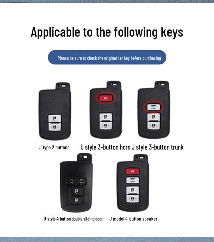 Toyota Land Cruiser & Prado Key Case - High-End Protection (Middle East Version)