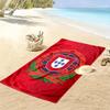 Portugal National Team Emblem Beach Towel Outdoor Camping Portable for Travel Quick-drying Swim Towel Absorbent Bath Towel Seaside Fashion