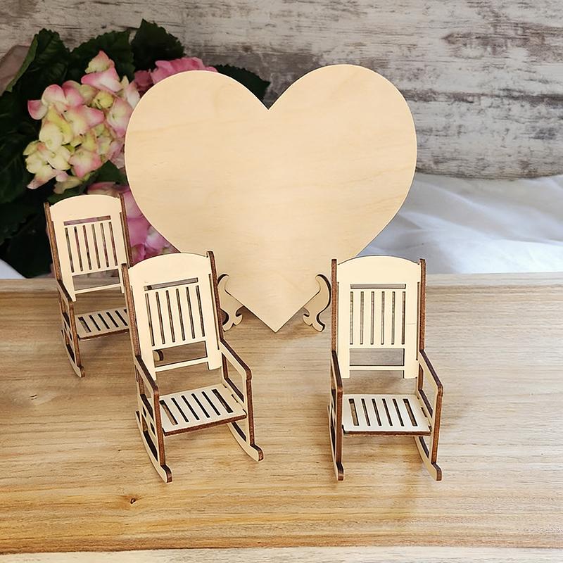 Graduation Wedding Memorial Sign Our Loved Ones Remembrance Memorial Sympathy Gift Wooden Plaque With Chairs