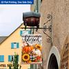 1pc Fall Harvest Pumpkins Garden Flag - Single-Sided Polyester, 29.97x44.96 cm, Outdoor Decor