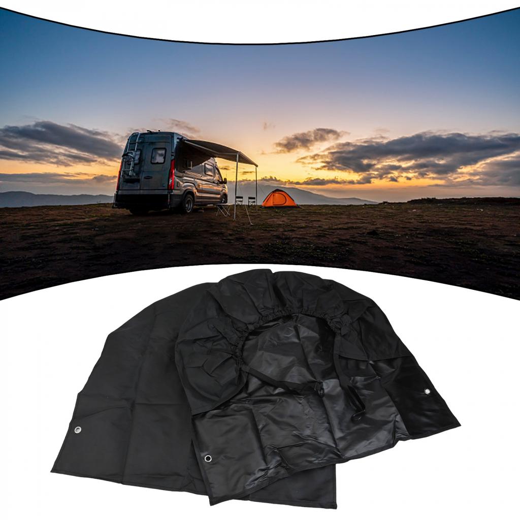 For Caravan Tyre Cover Set 2pcs - Sun Resistant Polyester All Season Design