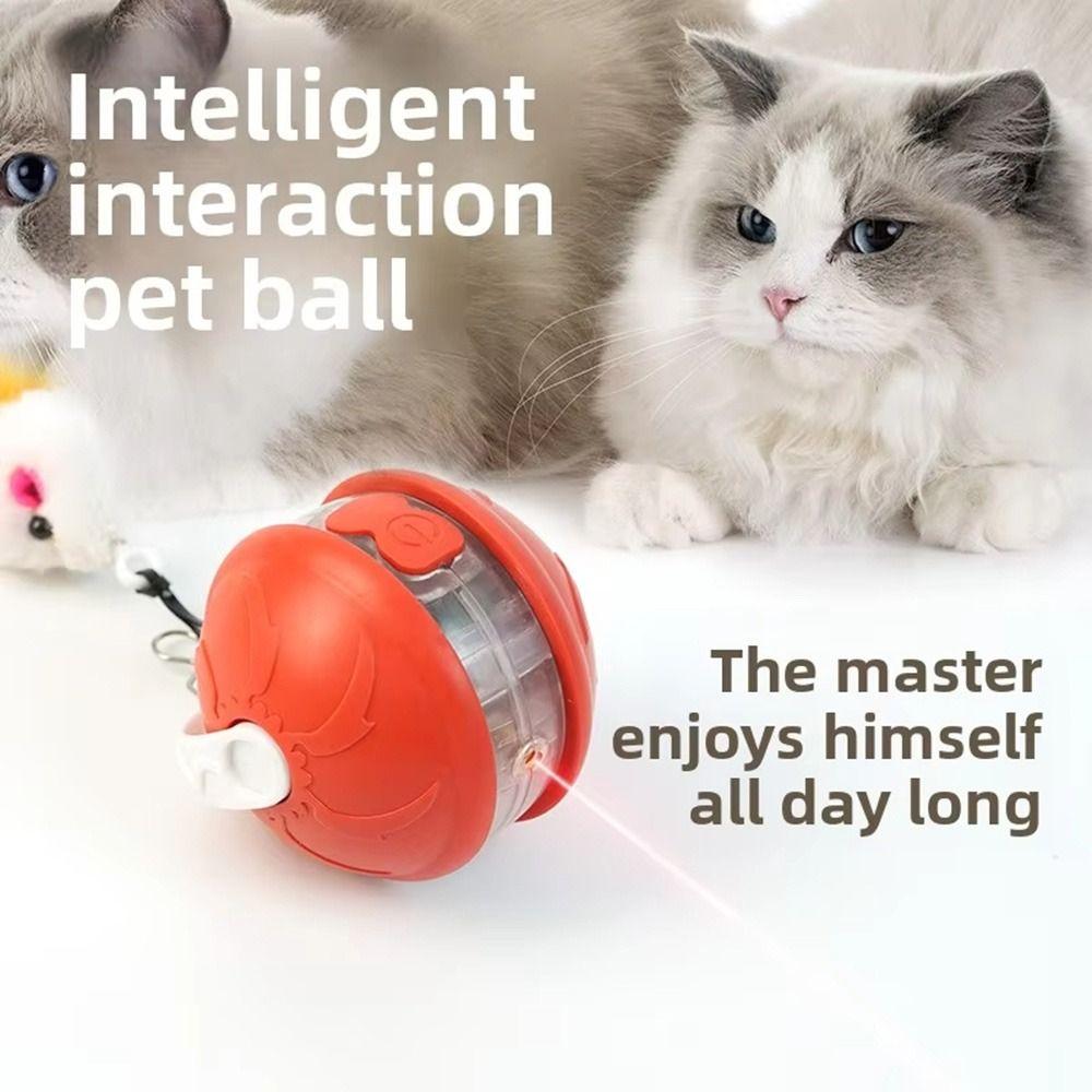 Voice Alert Cat Infrared Interactive Ball Bite-resistant Intelligent Laser Toy  For Cat Training