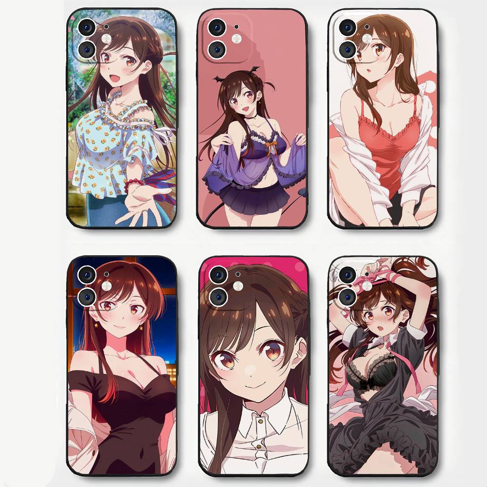 Mizuhara Chizuru Anime Rent-A-Girlfriend Phone Case For IPhone 17 Air 16 15 14 13 Pro Max 11 12 Black Silicone Cover