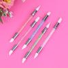 5 szt. Pióro do zdobienia paznokci Dwugłowe Silikonowe Pióro do Rzeźbienia Kwiatów Regulowany Klej w Sztyfcie Pióro do Embossingu Pędzel do Zdobienia Paznokci Każde Narzędzie Domowe