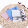 3Pcs/Pack 37x37cm Polyester Cotton Men Woven Sweat Pocket Decor Absorbing Wiping Towel Classic Handkerchief