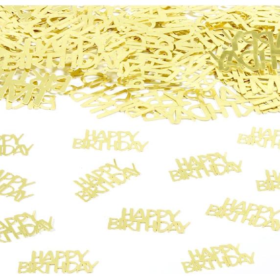 Gold Happy Birthday Confetti Birthday Party Decorations Baby/Adult Birthday Table Scatter Party Supplies 100PC