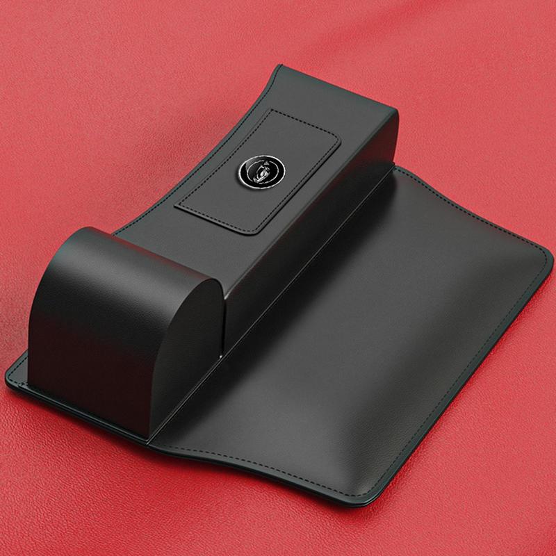 Car Seat Crevice Filler Auto Leather Seat Filler Box Car Seat Slot Storage Box With Reserved Charging Holes For Storing Cards Ke
