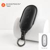 For Leading Ideal Lixiang L9 L8 L7 Car Key Case Smart Remote Keychain Sheepskin Cover Shell Alcantara Interior Protectors