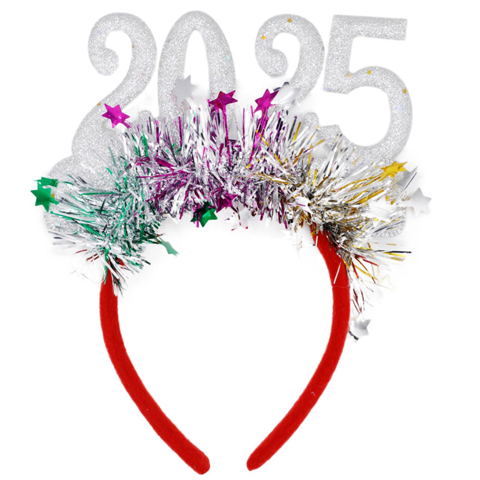 

Elegant Gold 2025 Headband for New Year s Celebrations Fashionable Headpieces Hair Accessory for Music Festivals