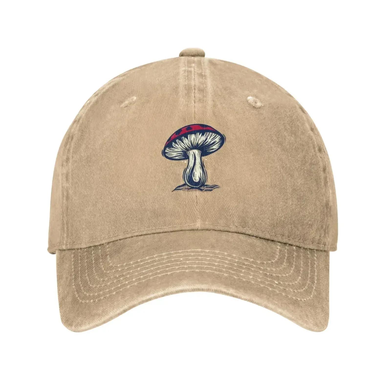 

Hand Painted Mushrooms Baseball Cap for Unisex Women Vintage Trucker Hat Hats Dad Hat One Size