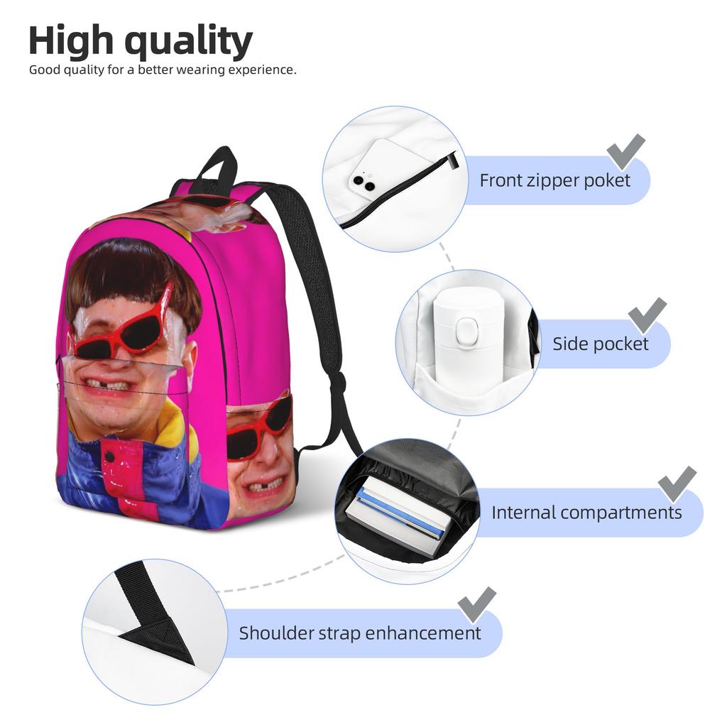 RIP Oliver Tree 1993-2026 Backpack for Men Women Teenage High School Business Daypack Laptop Computer Shoulder Bag Outdoor
