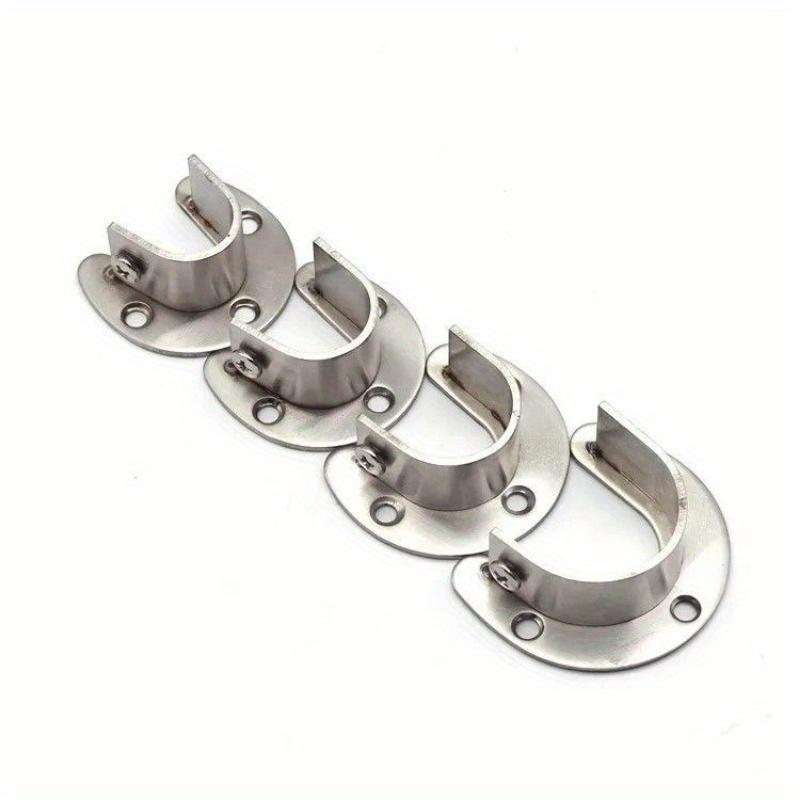 2 Pezzi Supporto per Bastone Tenda Supporto per Bastone Armadio Supporti Terminali Boccole per Tenda Armadio Boccole Fisse