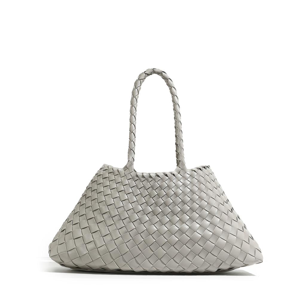 New Hand Woven Vegetable Basket Bag, Large Capacity Handbag, Fashionable and Versatile Shoulder Bag, Women's Bag