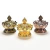 Tibet Sběratelská Bronzová Příznivá Soška ve Tvaru Lotosu Krabička Kadidelnice Censer