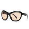 New European American Futuristic Polygonal Wrapped Sunglasses Trend Lh180 Stylish Cross Border Design