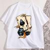Herren Freizeit bedrucktes T-Shirt Komplexer Totenkopf und Mechanisches Baumwoll-T-Shirt Rundhals Kurzarm Modisches Muster T-Shirt Kleidung